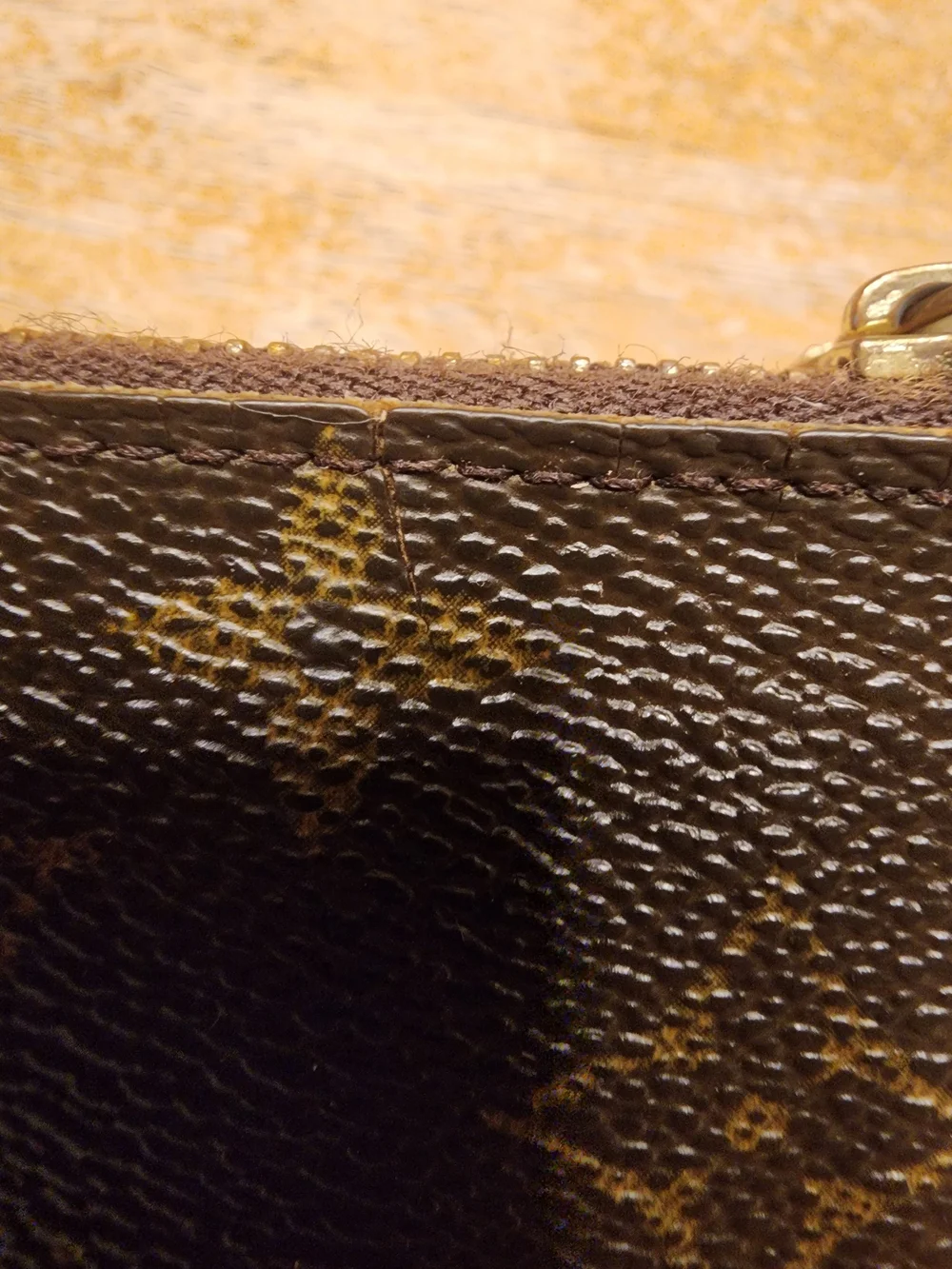 Louis Vuitton Monogram Key Pouch (Pochette Clés), classic brown monogram